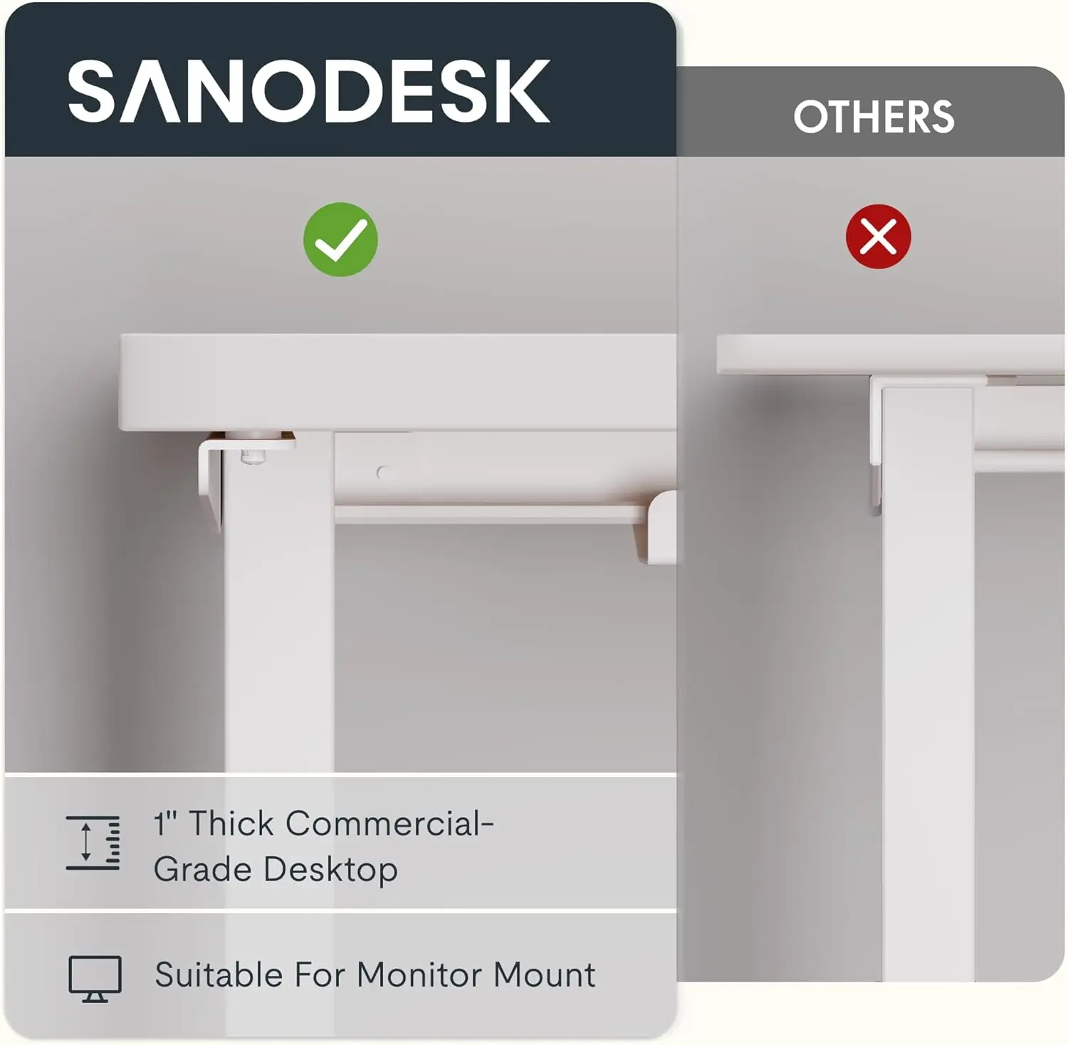 71-Inch Large Dual Motor L-Shaped Electric Height Adjustable Standing Desk - Reversible Panel -