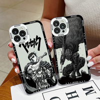 Berserk Guts Phone Case for Oppo Reno12 Reno11 Reno10 Reno8 T Z F Reno 12 11 10 8 7 6 5 Pro 4G 5G Border Print Transparent Cover