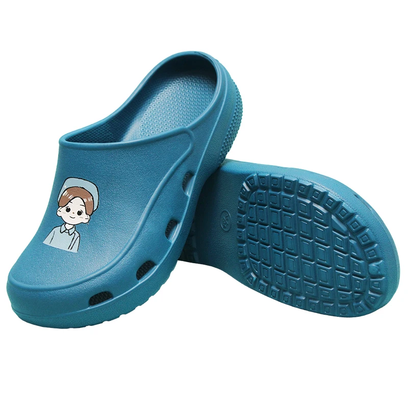 3CM Platform Scrub Clogs Ultra Soft Medical Slippers Surgical Shoes Anti Slip Laboratory Dentist Nursing Clogs 5X03-16 image 6