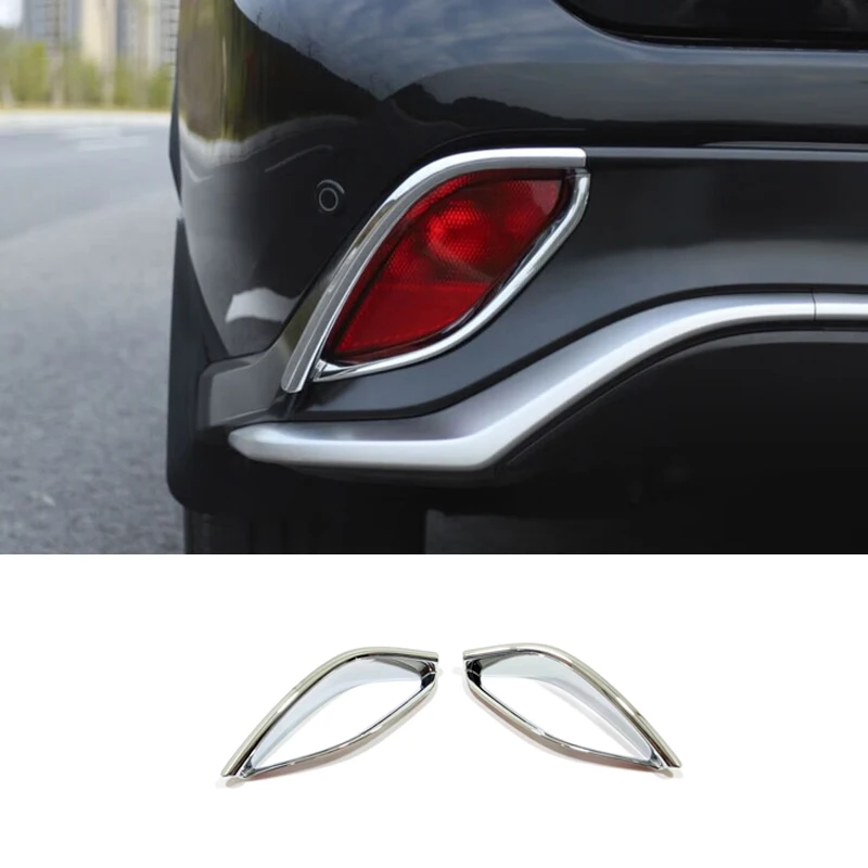 

Rear Back Fog Light Foglight Lamp Ring Frame Cover Trim Sticker For Toyota Crown Kluger Highlander 2021 + Car Accessories Stylin