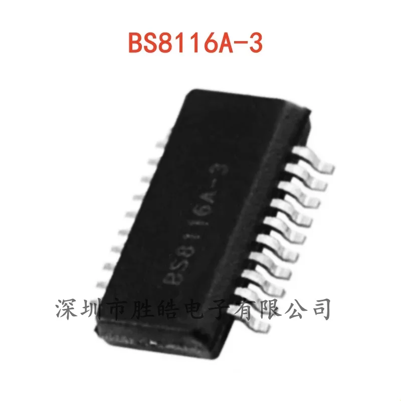 (5PCS)   NEW   BS8116A-3  BS8116A   16-Key Capacitive Touch Button Chip  SSOP-20   BS8116A-3    Integrated Circuit