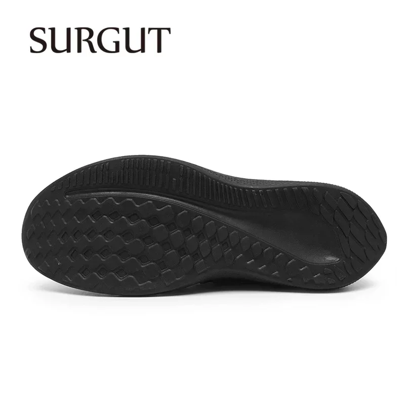 SURGUT Men Summer Sandals Outdoor New Style Close Toe Shoes Brand Big Size Summer Lightweight Soft Outsole Men's Sandals