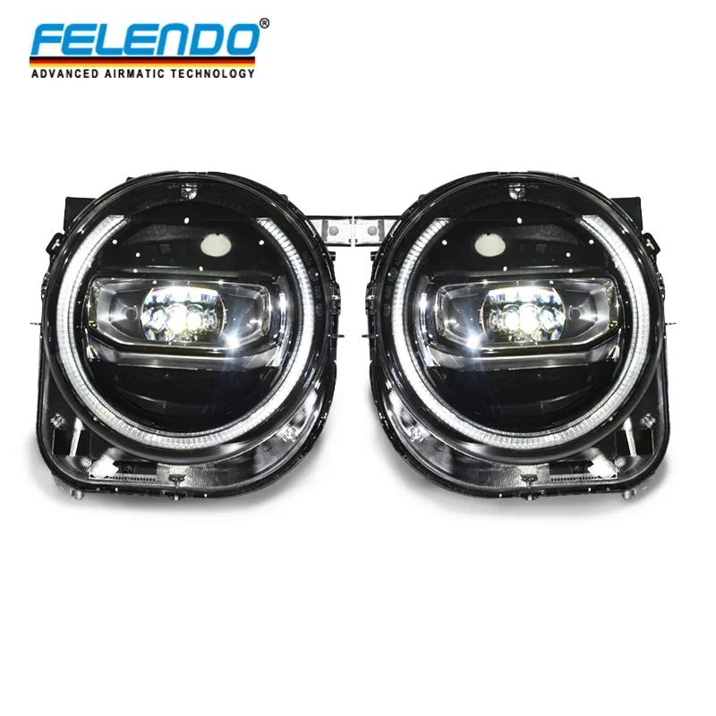 Felendo High Quality Upgrade Headlight Assembly for Jeep Renegade 2016-2018 upgrade to 2019-2021 Full LED Headlamp