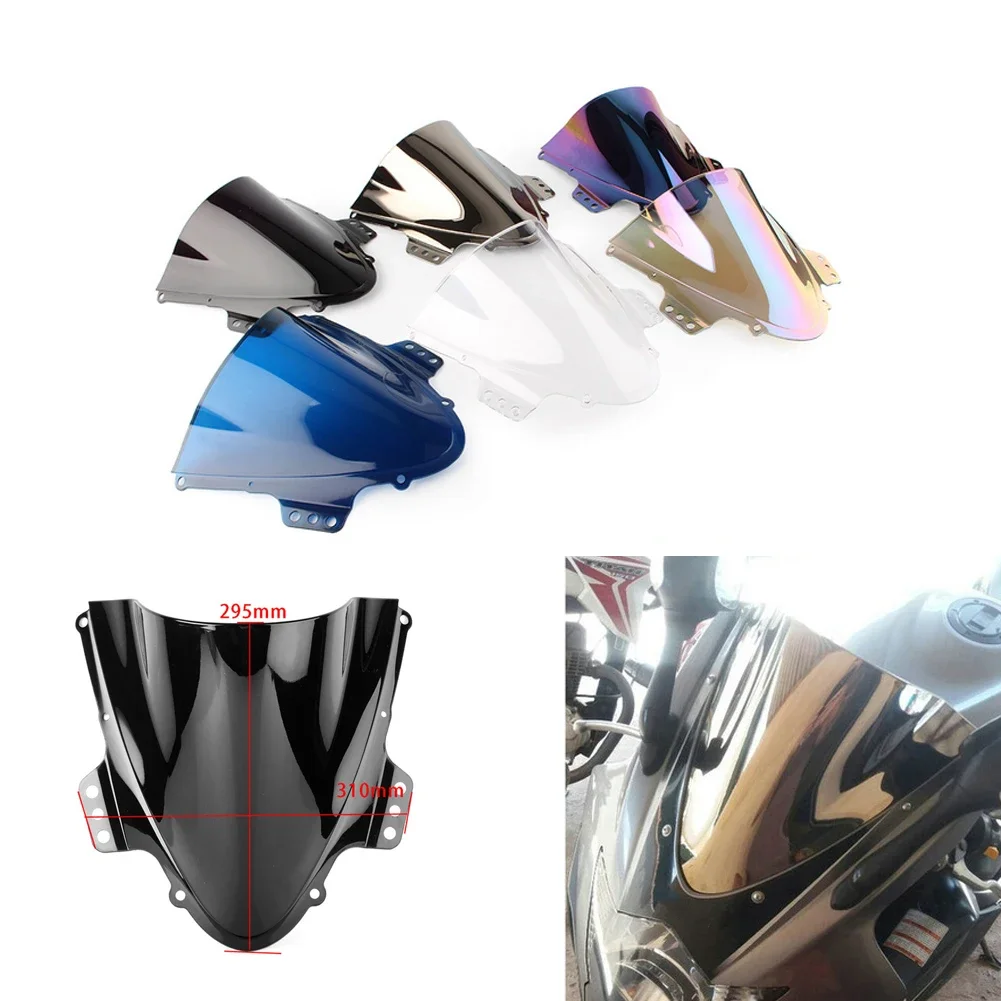 Motorcycle Windshield Double Bubble WindScreen Visor Fairing Deflector For Suzuki GSXR 1000 GSXR1000 GSX-R1000 K5 2005 2006