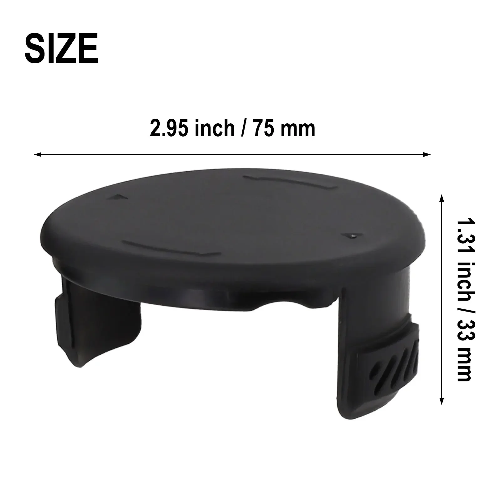 2 Pack Grass Eater Spool Cap Cover Compatible With For Hyper Tough String Trimmer HT19-401-003-06 And HT19-401-003-07