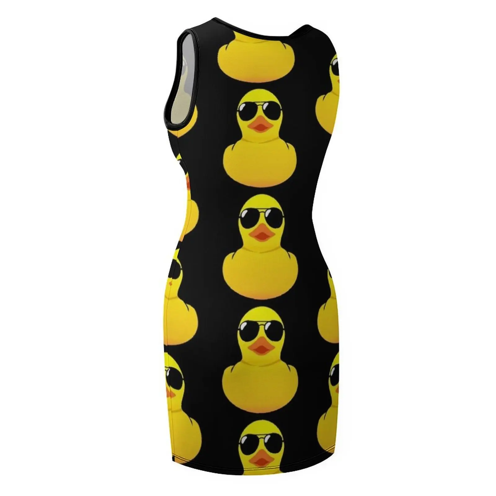 Cool canard en caoutchouc sans manches robe d'été robe mignonne femmes vêtements de luxe femmes robe de soirée robe de bal de soirée style coréen