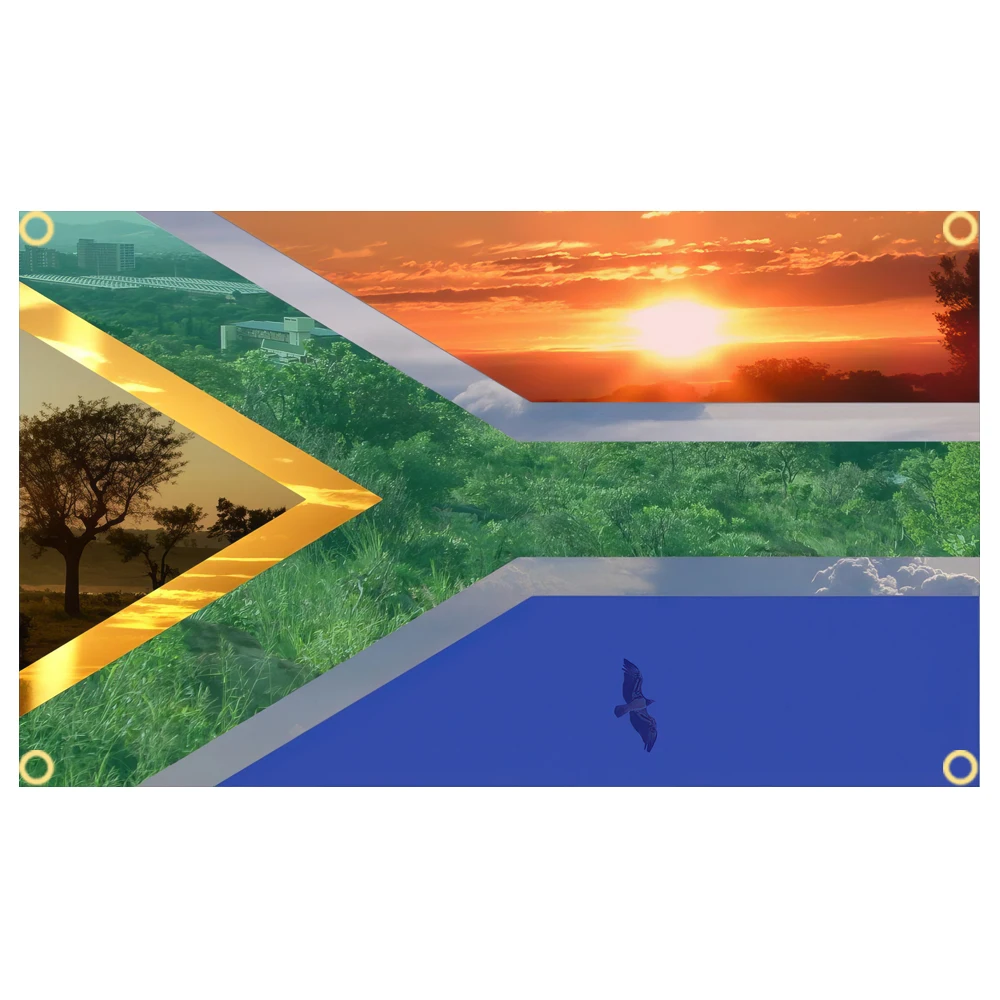 لافتة مطبوعة بوليستر لجنوب أفريقيا ، أفريقية ، شعار ، علم ، نسيج ، 60 × 90 ، 90 × ، ديكور ، من البوليستر