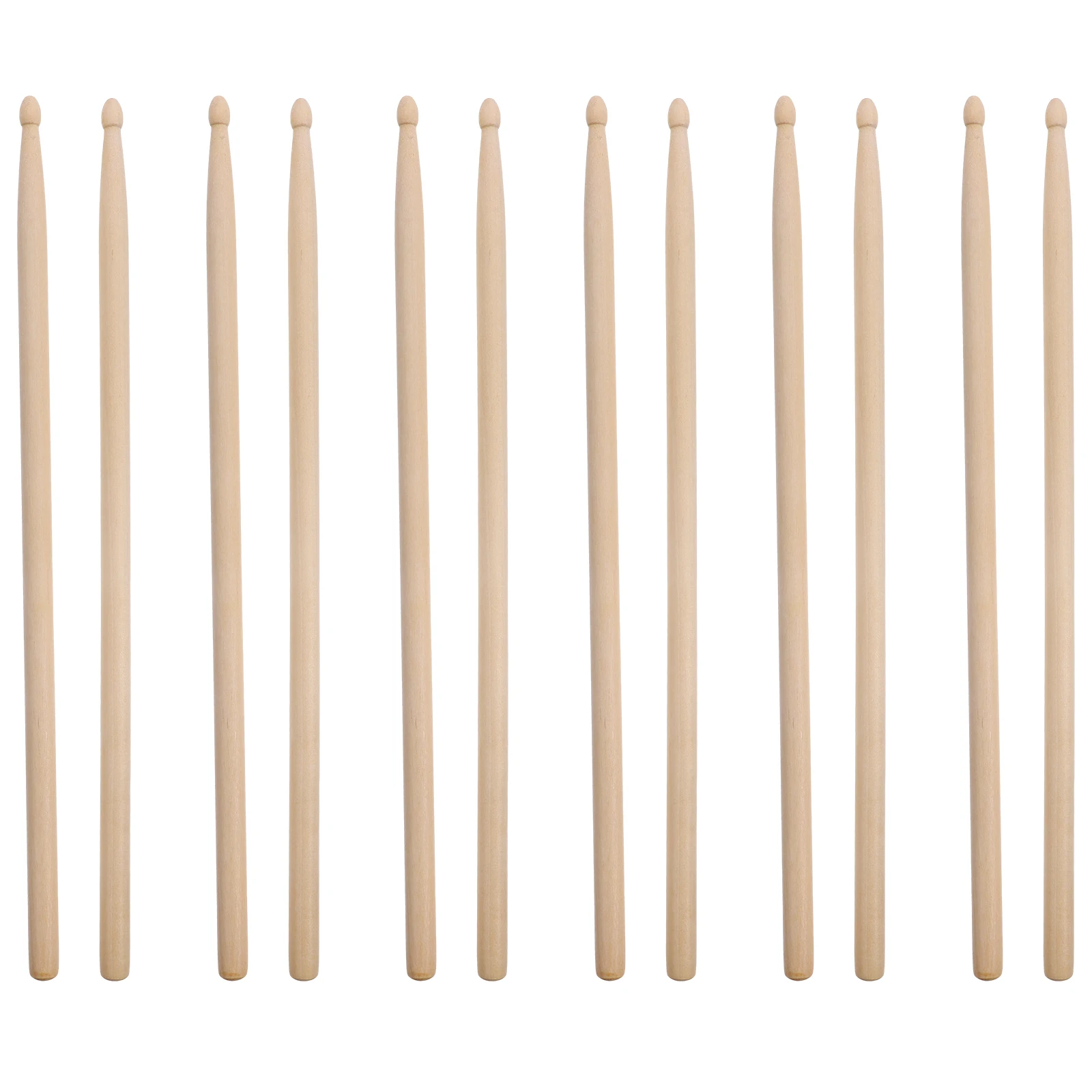 

6 Pairs Light Drum Stick Drumsticks Adults Maple Musical Instrument Accessories