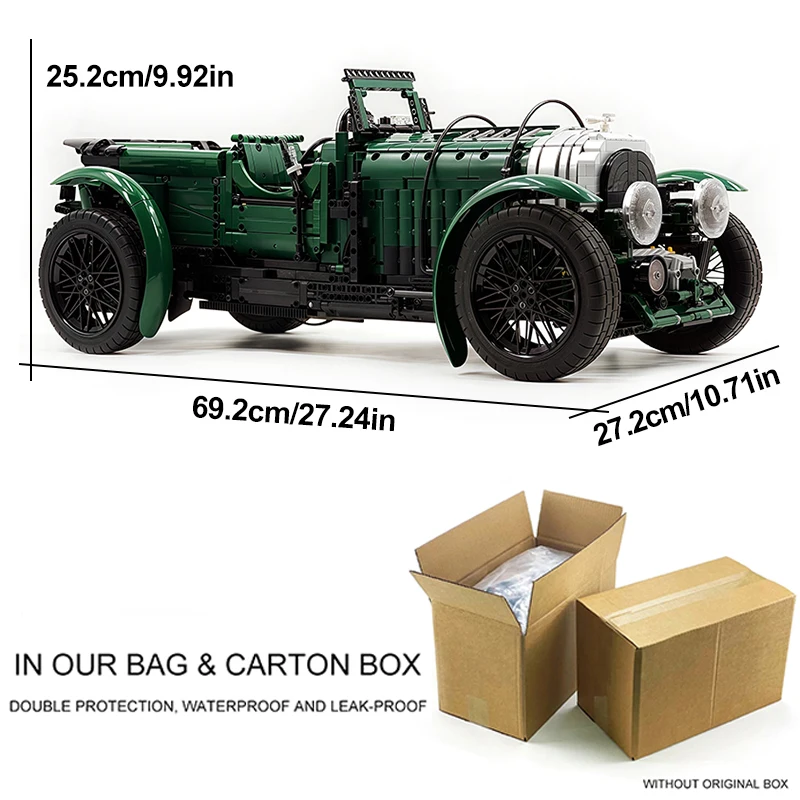 Soplador de potencia de alta tecnología único MOLD KING, modelo de coche de carreras 13191, bloques de construcción educativos, ladrillo MOC DIY, juguete para niños, regalos de Navidad