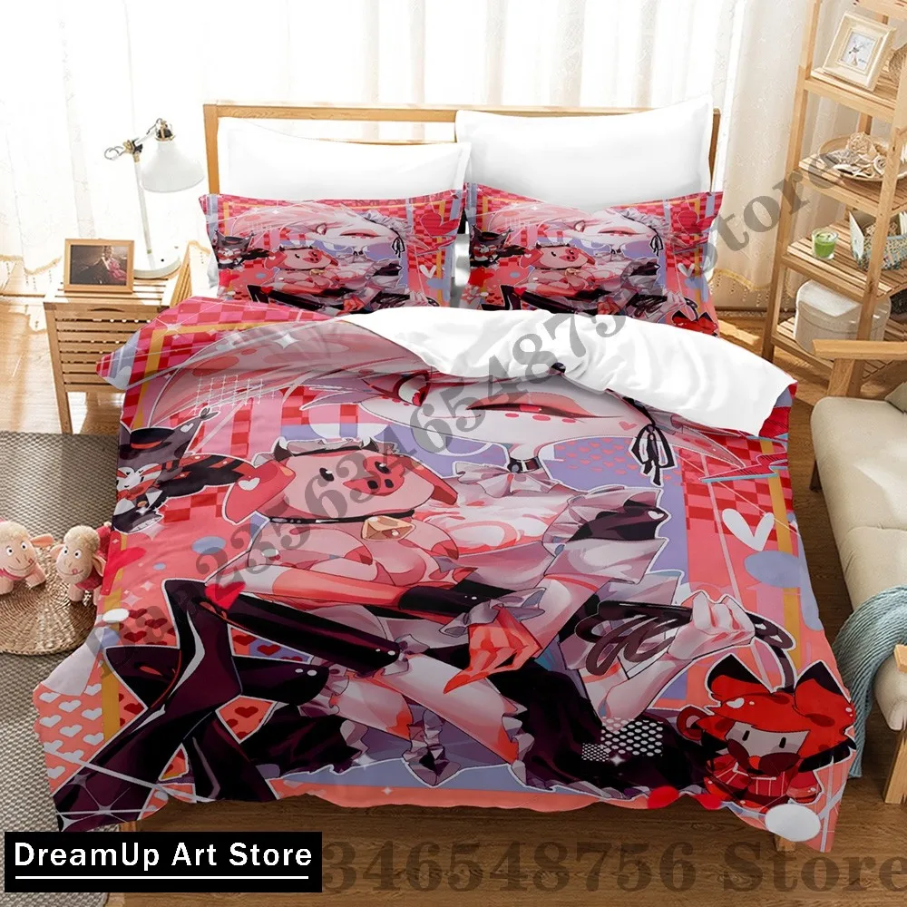 Angel Anime Dust Fat Nugget Bedding Set Single Twin Full Queen King Size Bed Set Adult Kid Bedroom Duvetcover Sets Anime Bed