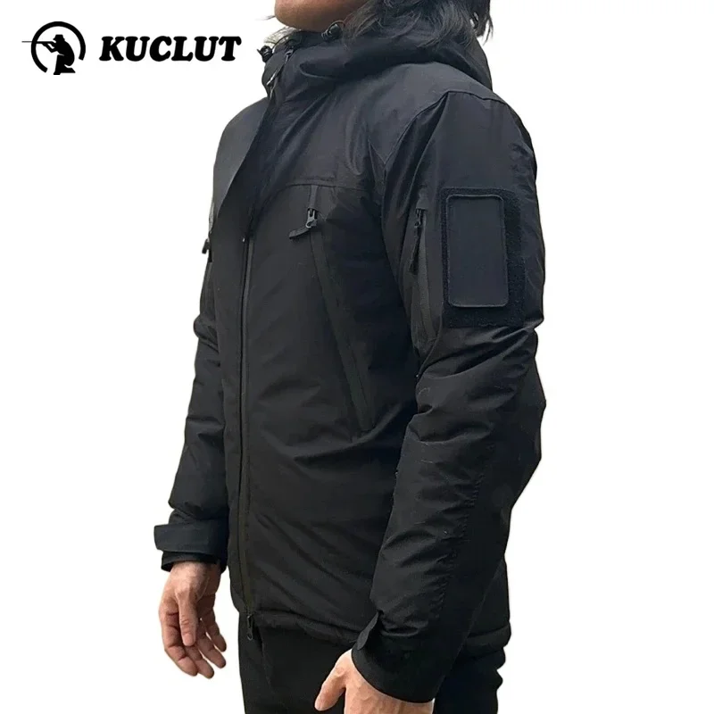 Outdoor Tactics Mig K4 Men Winter Cotton Jacket Thicken Warm Cold Comfortable Windbreaker Hooded Soft Shell Wear Resistant Coat