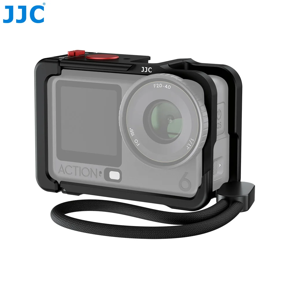

JJC Metal Cage For DJI Osmo Action 6 Aluminum Alloy Protective Frame Cage with Cold Shoe Lens Cap DJI Osmo Action 6 Accessories
