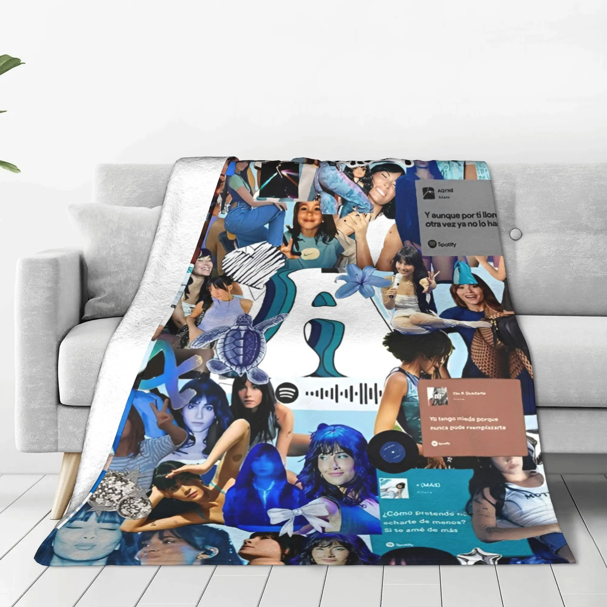 Aitana Music Singer  Flannel Blankets Winter  Warm Soft Throw Blanket for Children Couch Chair Fluffy Bedspread Sofa Bed Cover