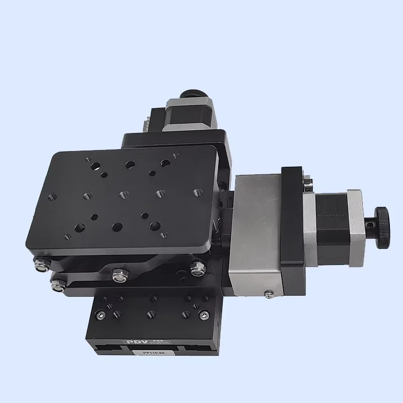 Compact and lightweight electric two-dimensional combined translational and elevating platform