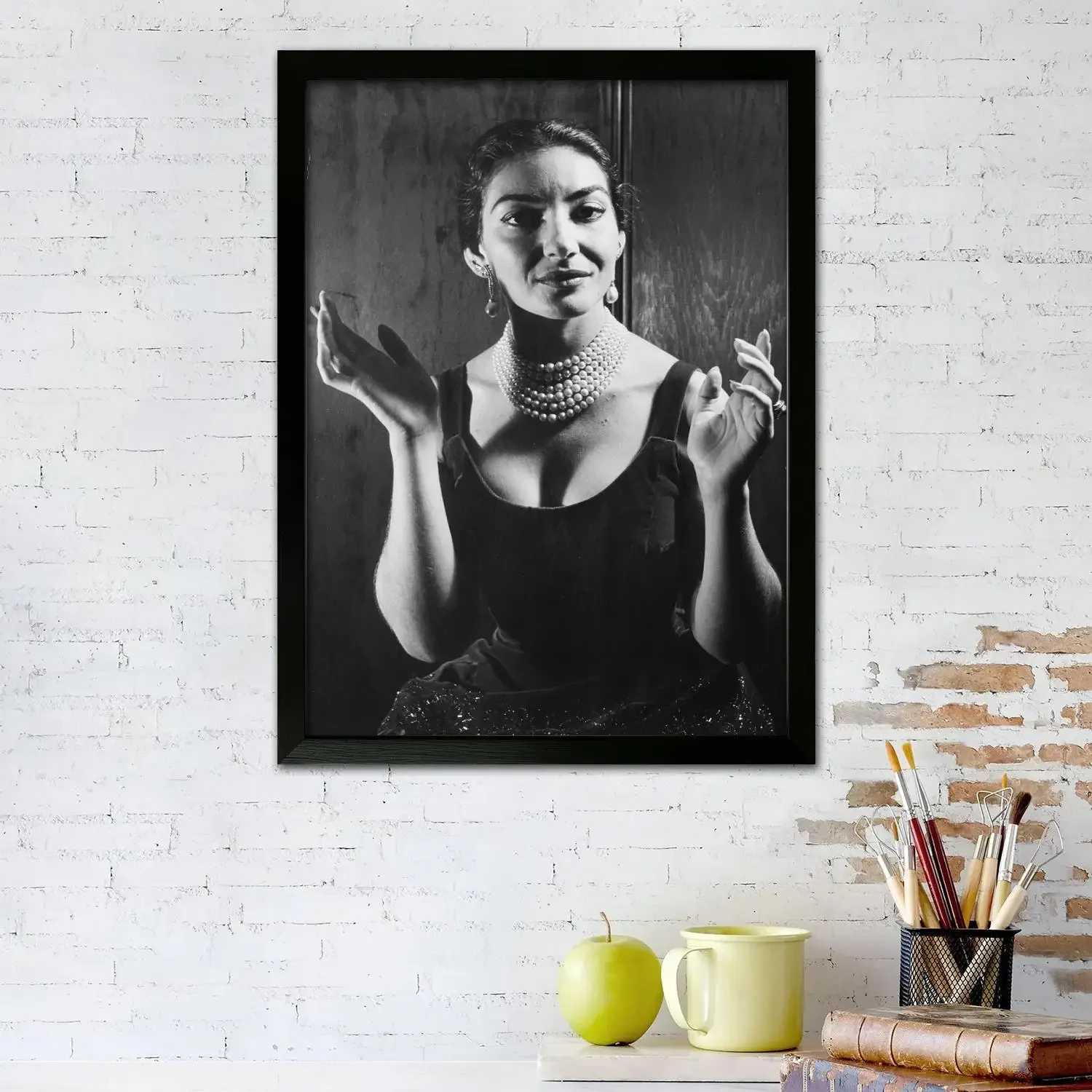 Maria Callas Poster Prints Wall Art Canvas Painting Poster For Modern Family Living Room Home Decor