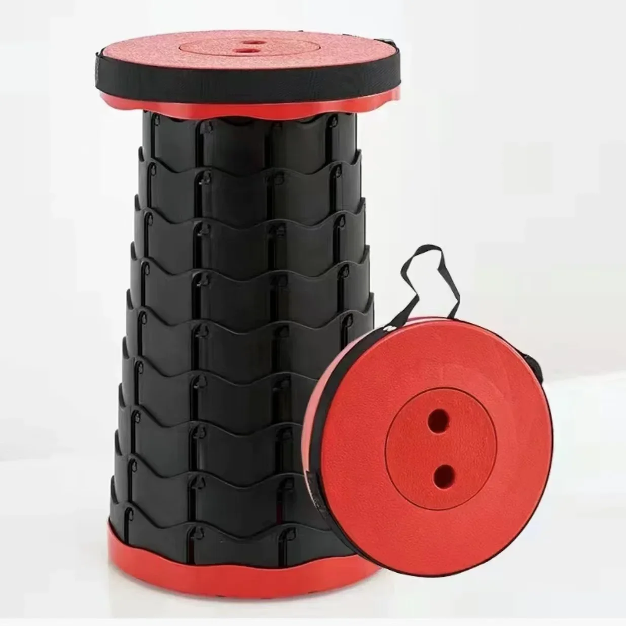 Rainbow Folding Stool, Folding Telescope Stool, Adjustable Plastic Fishing Stool, Outdoor Travel Folding Stool image 3