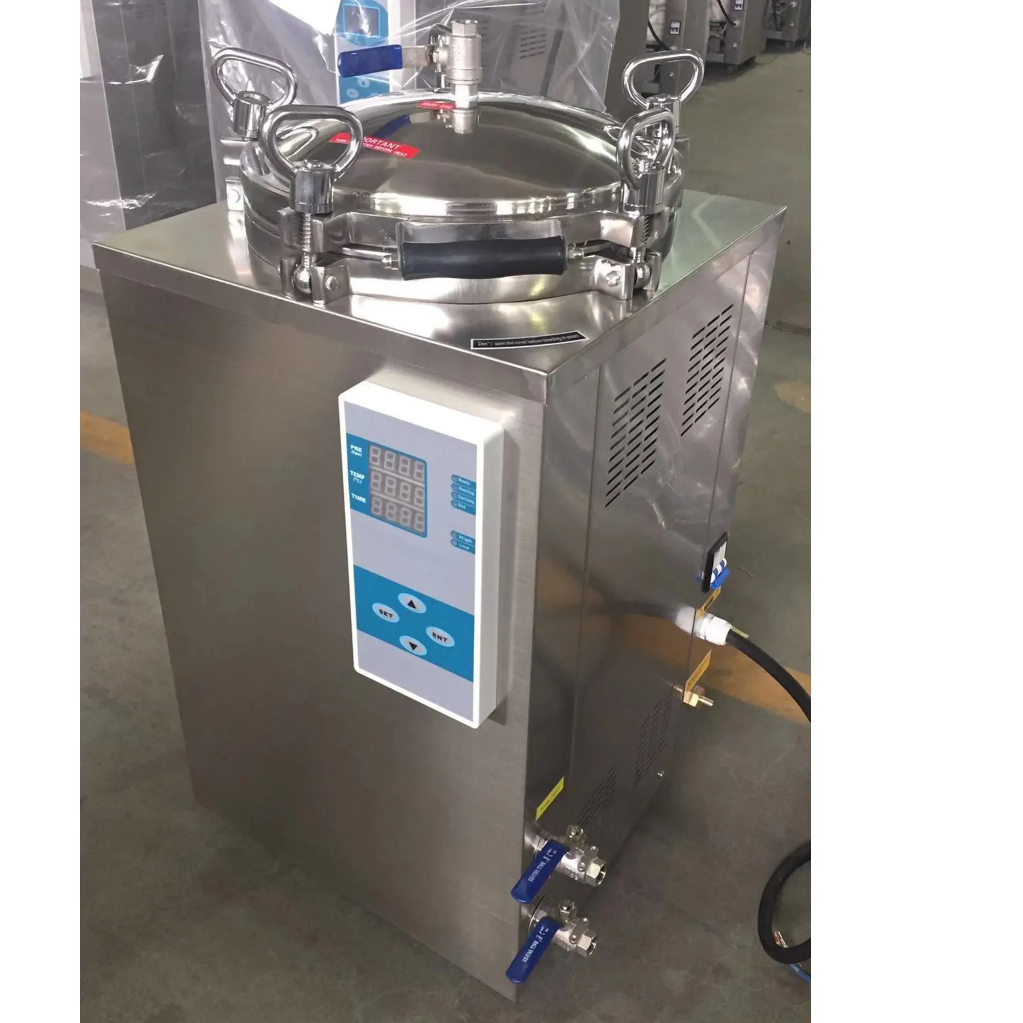 High Pressure Sterilization Equipment Vertical Type Retort Autoclave 35 50 75 100 120 150 Liter for Food