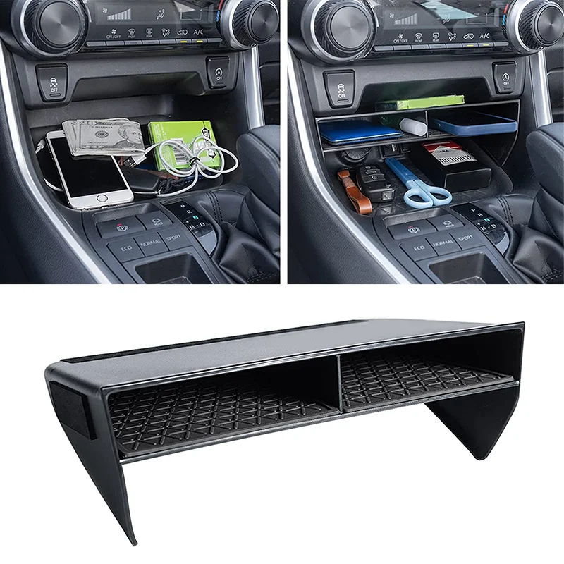 For Toyota RAV4 2019 2020 2021 2022 2023 XA50 Car Multi-Function Storage Box Organizer Center Console Holder Tray Accessories