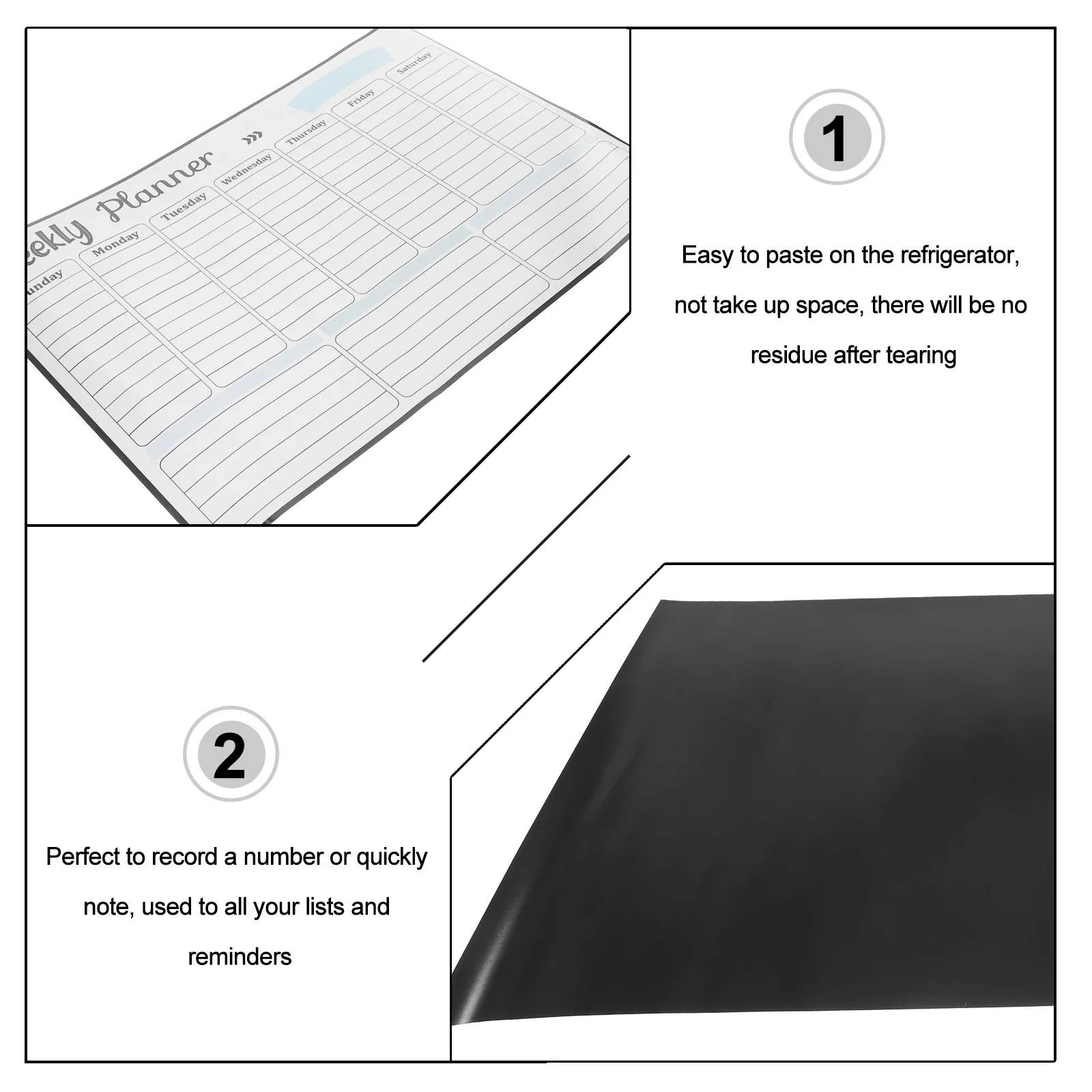 

Magnetic Calendar Message Board For Fridge Weekly Planner Whiteboard Dry Erase Surface Refrigerator Schedule