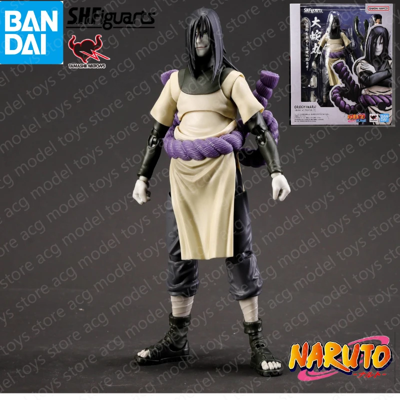 Original  BANDAIS.H.Figuarts Naruto Animation Peripheral Toy Oruchimaru -Seeker of Immortality- Movable Model Figure Collection