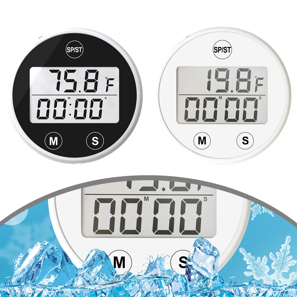 Ice Bath Thermometer With Timer Automatic Ice Bath Water Thermometer Humidity Instruments Home Measurement Tools