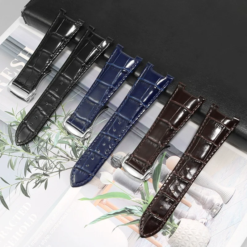 Leather Watch Strap Substitute constellation Series To Zhen Observatory 131.13 Series Concave Interface Cowhide Watch Strap 25mm