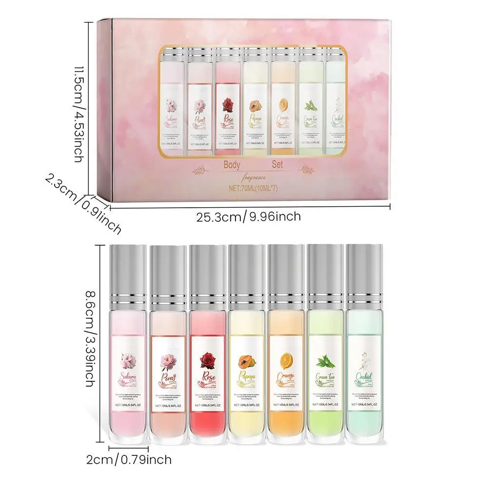 Fruity Floral Body Perfume Set Lasting Fragrance Natural Fragrance Charming Scent Body Spray Deodorants Pheromone Perfume Woman