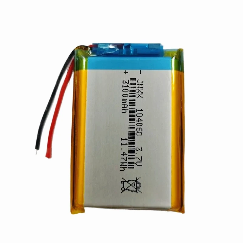 104060 3100mAh 3.7V يبو بطارية بطارية ليثيوم قابلة للشحن 3.7 فولت ل PS4 مرطبات GPS والملاحة سمّاعات بلوتوث MP3 MP4
