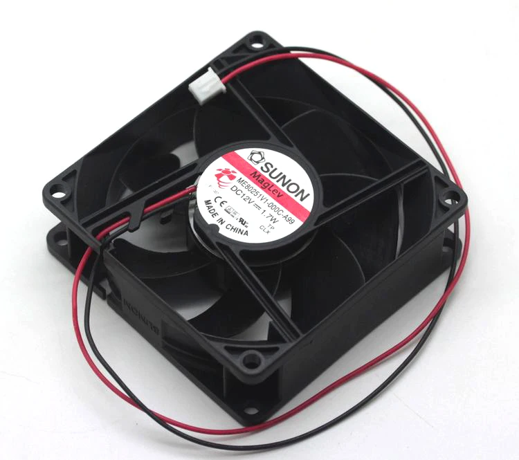 

ME80251V1-000C-A99 12V 1.7W 8CM 8025 Silent Cooling Fan