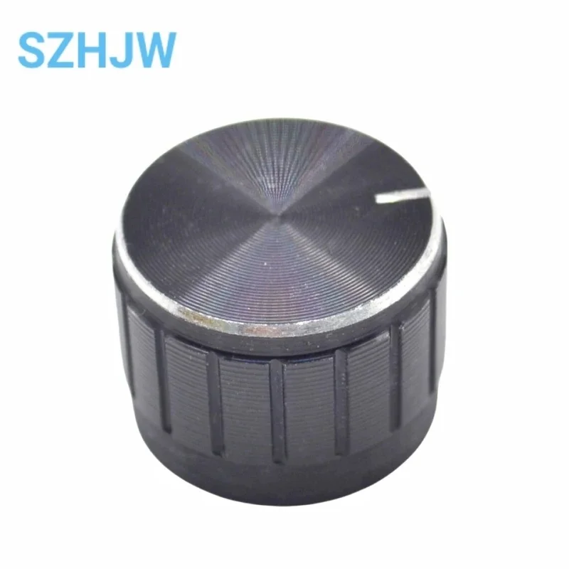 1/5/10pcs Potentiometer Knob Cap Audio Power Amplifier Aluminum Alloy Knob Cap Diameter 21mm Height 17mm Gold Silver Black