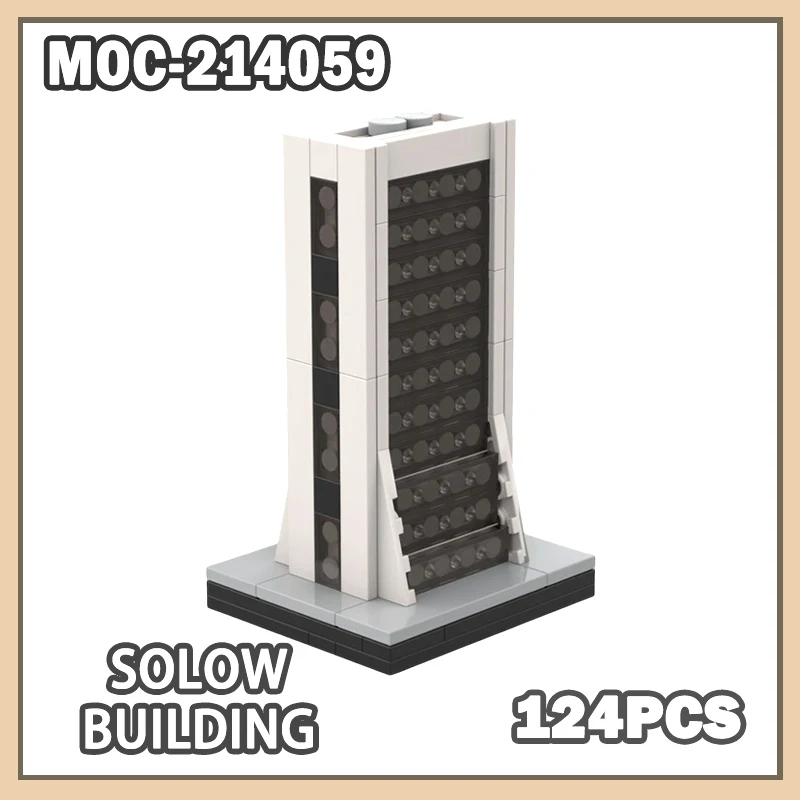 

MOC- 214059 Solow Building Block Technology Кирпичи Миниатюрные DIY Креативная сборка Развивающие игрушки Праздничные подарки для взрослых и детей 124 шт.