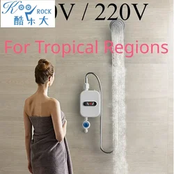 110v 220v Mini instant electric water heater,3.5KW Quick heating hot water equipment, Kitchen and bathroom Shower Set