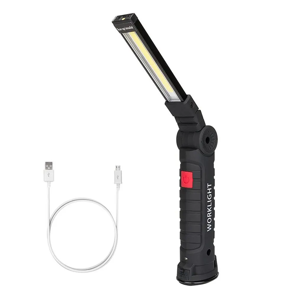 New Multi-Function Work Light COB LED Car Repair Rechargeable 360 Degree Rotate Lamp Magnet Foldable Professional Flashlight