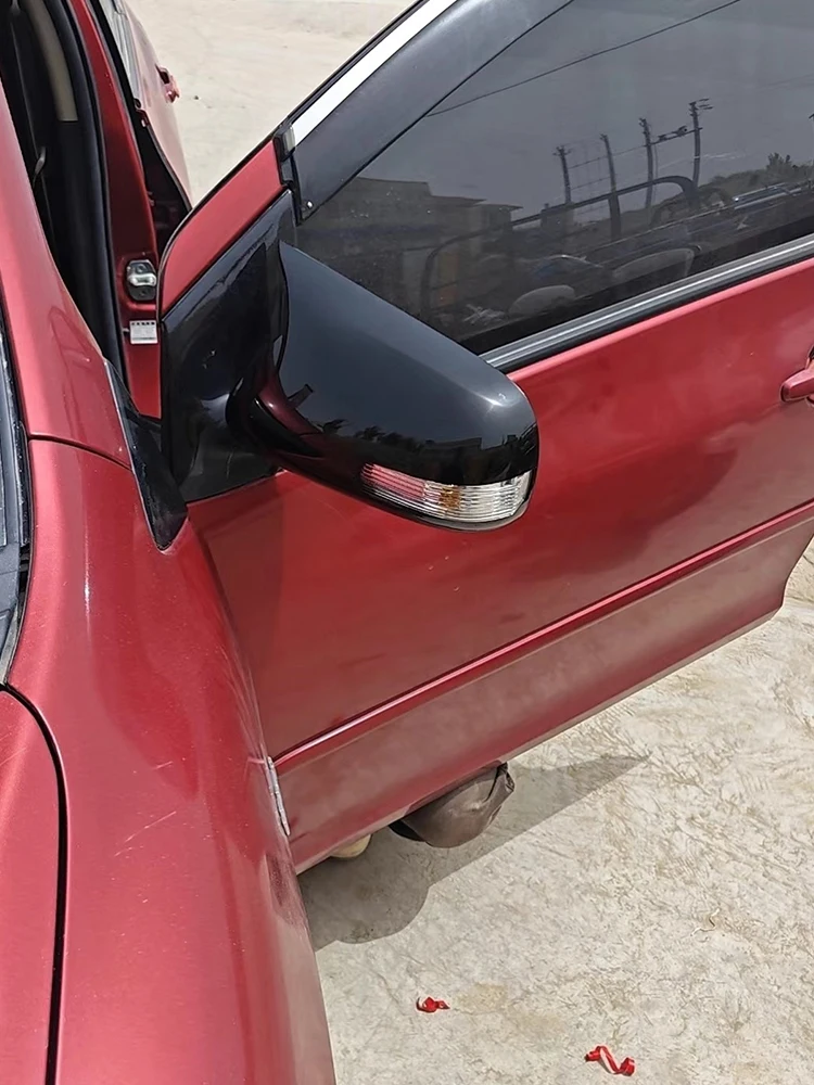 

Car Styling Door Side Wing Rearview Mirror Cover Trim Shell With OX Horn Cap For Toyota Corolla 2009-2013 Auto Accessories