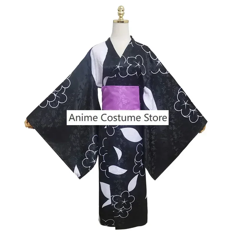 Cosplay Costume Kimono Anime My Dress Up Marin Cute Black Kimono Suit Halloween Party Uniforms