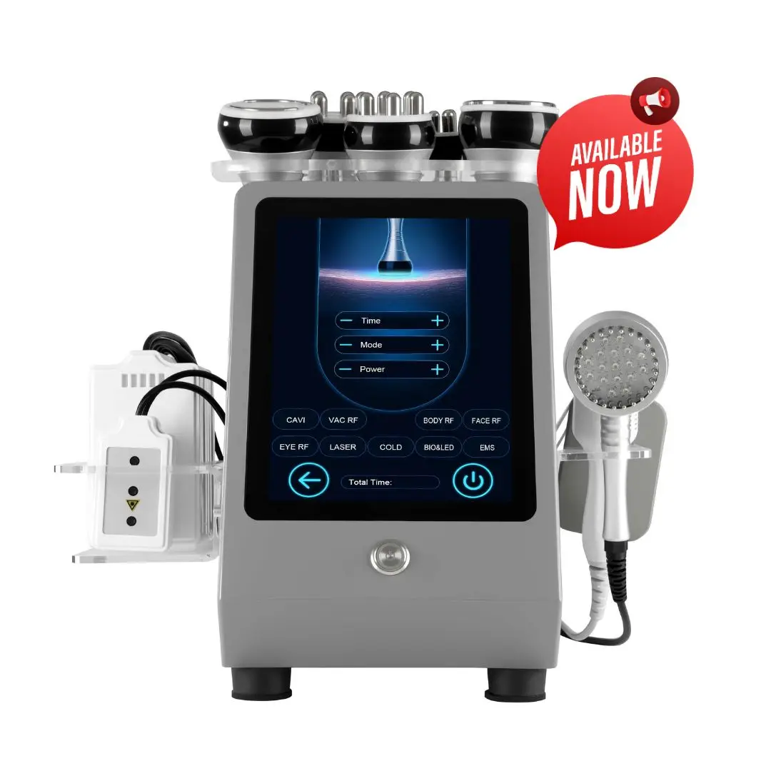Body Shaping Body Fat Removal Tighten Skin Reduce Wrinkles 9in1 Multifunctional Beauty Machine Cavitation Slimming Device