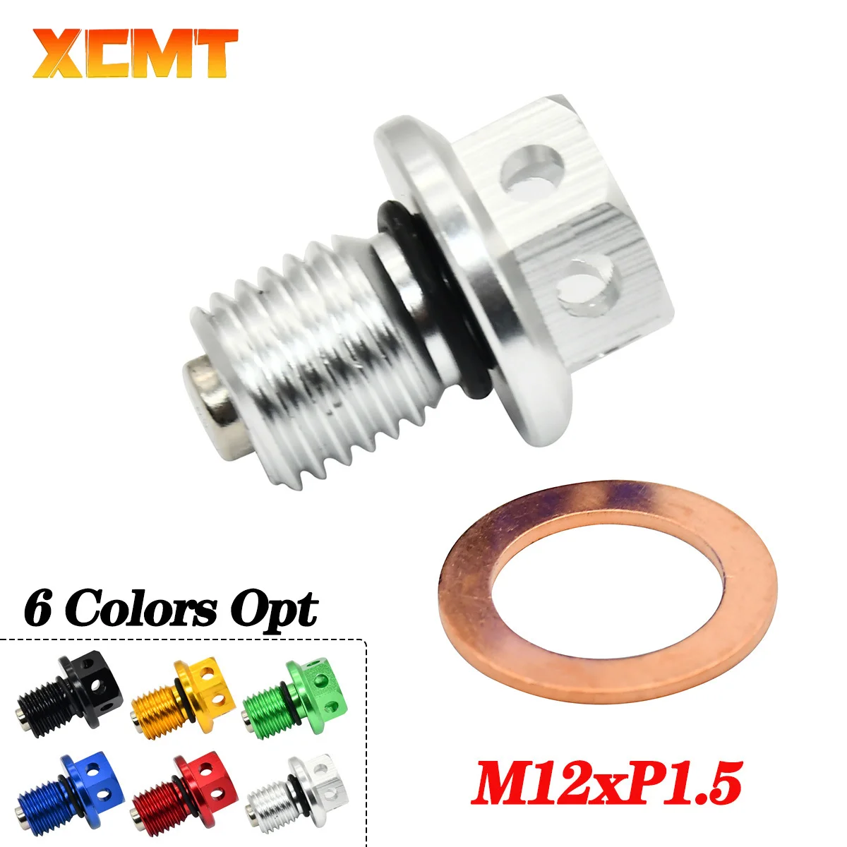 

M12xP1.5 Magnetic Oil Drain Plug Bolt Screws For KTM EXCF Honda CRF CR XR Yamaha YZF HUSQVARNA Kawasaki KLX 125-530 Universal