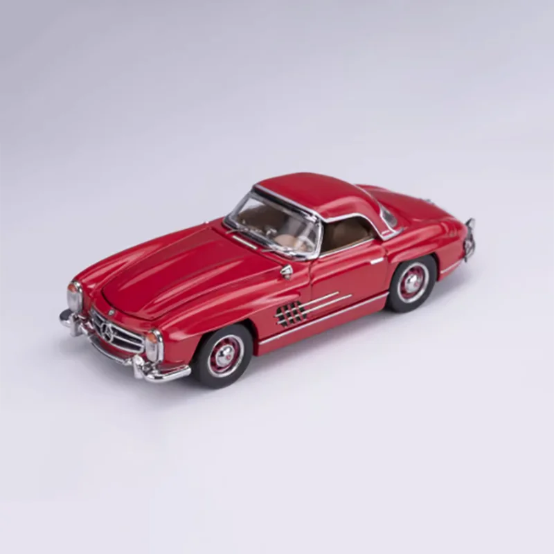 GFCC 1:64 Scale 300SL Roadster Soft-top/Hard-top Sports Alloy Car Model Collection Display Toy Gift Souvenir