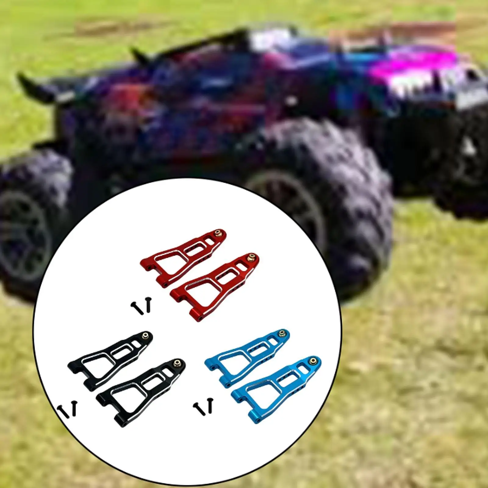 

2x 1/12 Scale RC Car Upgrades Accessories Front Rear Lower Arm Professional