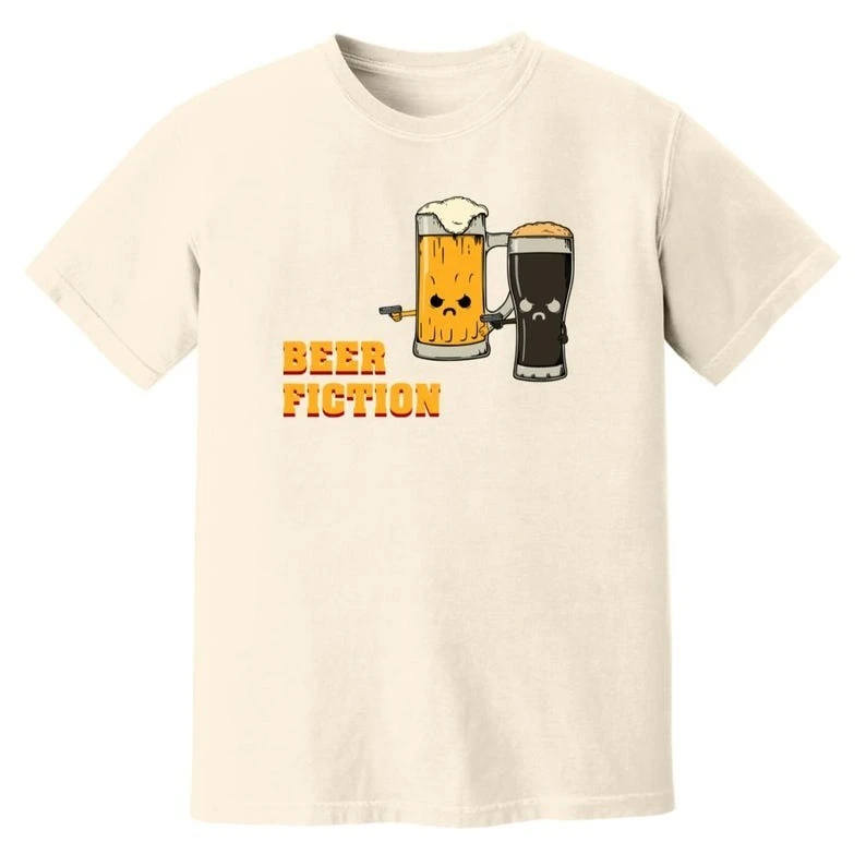 Beer Fiction Tshirt Cotton Short Sleeve Summer Graphic O-neck Tee Craft Beer Pop Culture Gift Funny Casual Breathable Clothing