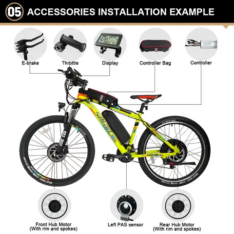 10 best sales elcykelkonverteringskit 2000w - №8