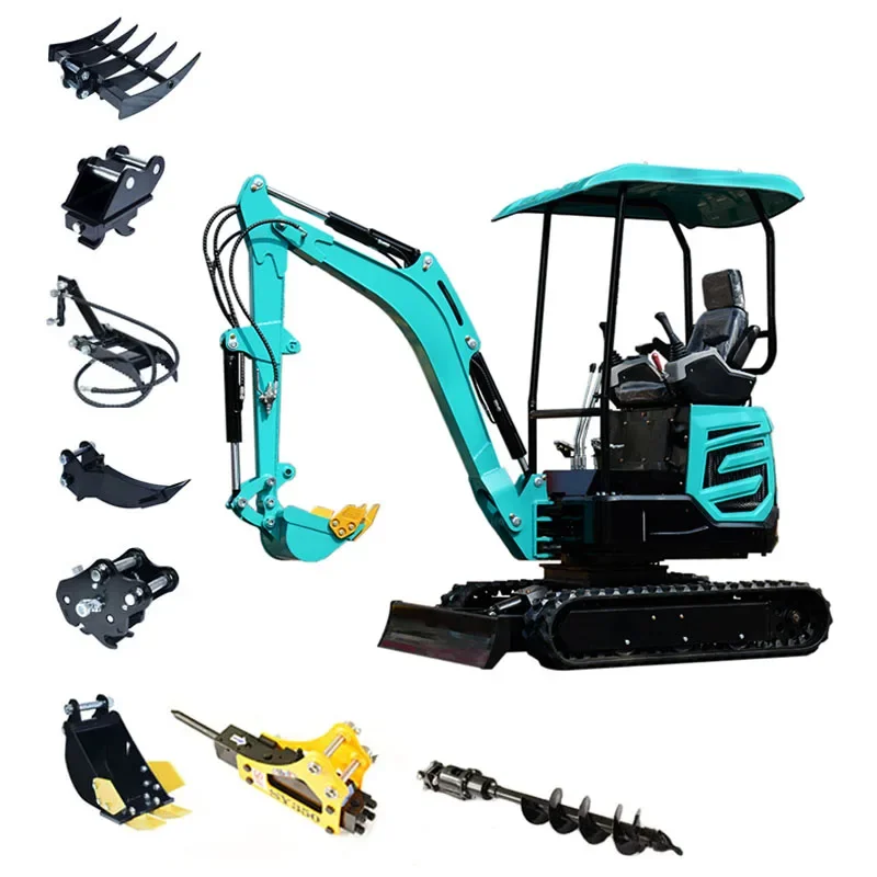 تخصيص جودة عالية 2 طن حفارة صغيرة متعددة الوظائف مايكرو حفار 2000 كجم حفارة مجنزرة جديدة