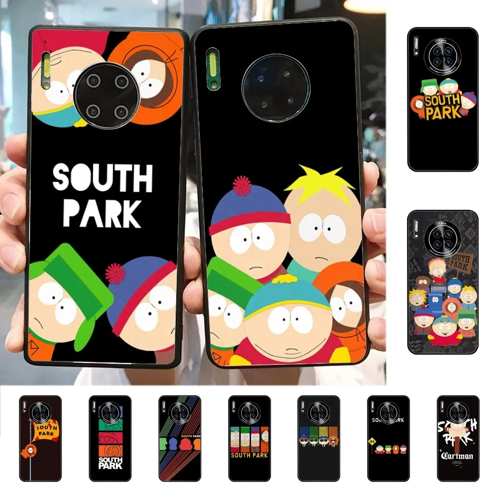 

Funny S-South P-Park Cute Phone Case For Huawei Mate 10 20 30 40 50 Lite Pro Nova 3 3i 5 6 SE 7 Pro 7SE