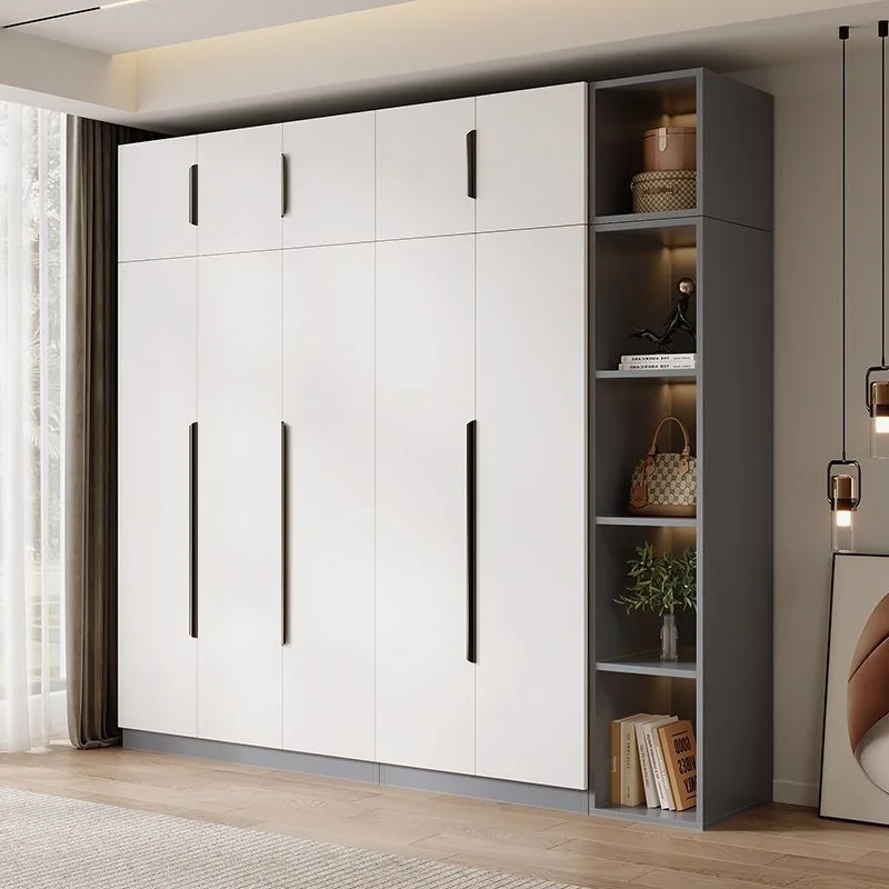 PYJ household bedroom opposite door storage cabinet simple modern small apartment light luxury storage wardrobe