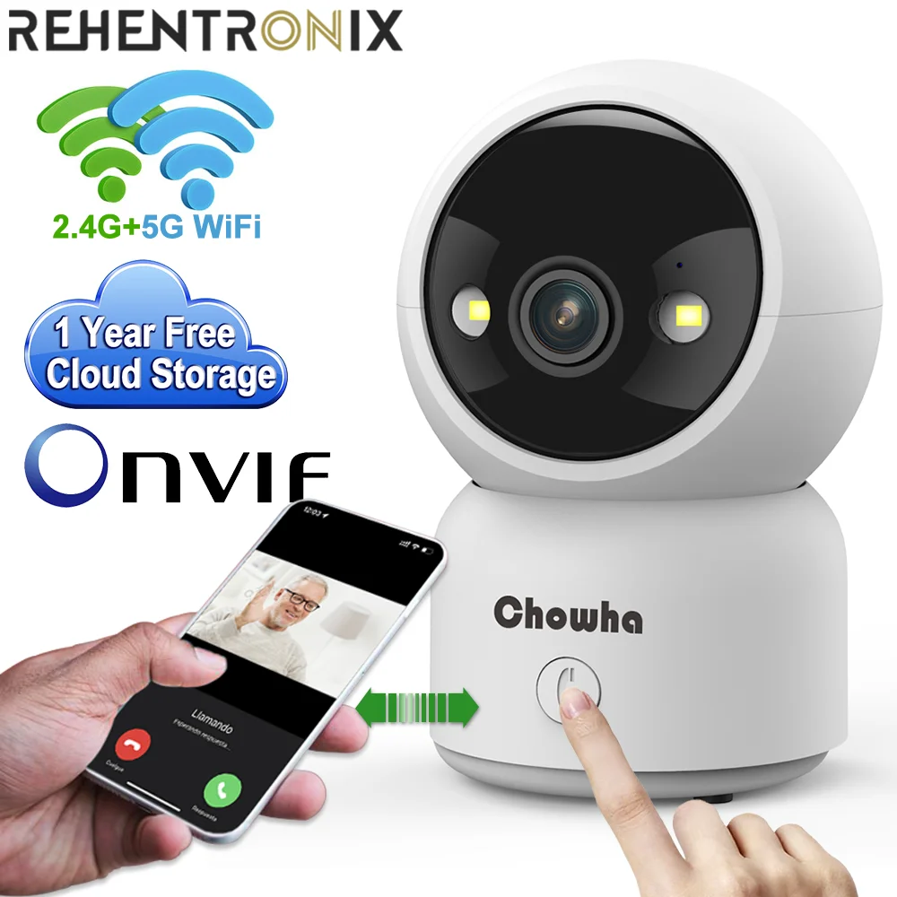 ONVIF Indoor WiFi IP camera 3MP 2.4/5G WiFi Home Security Wireless Surveillance Camera Human Detection Color Night Vision Camera