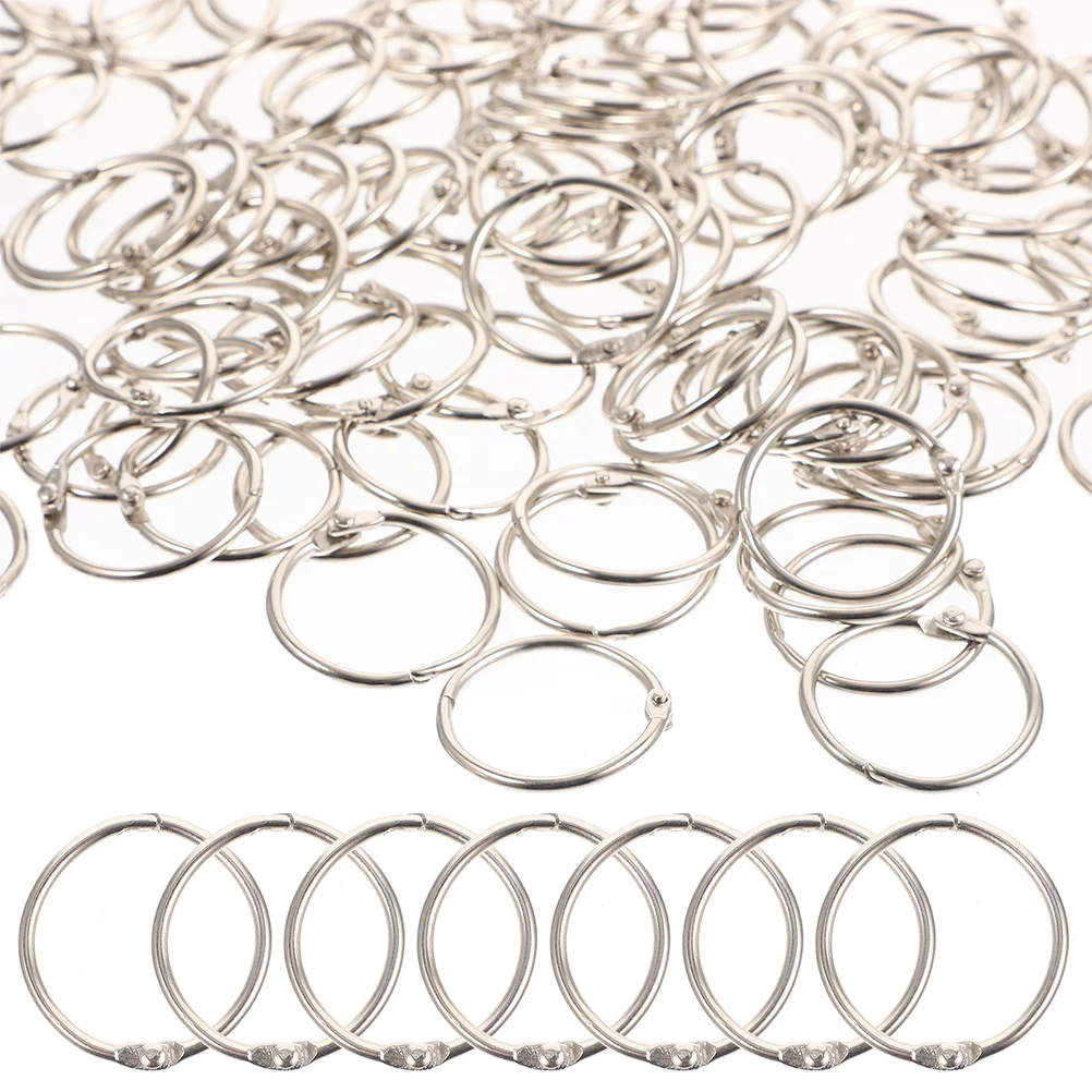 

60 Pcs Ring Metal Rings The Notebook Loose Leaf Binder Round Section Supplies DIY