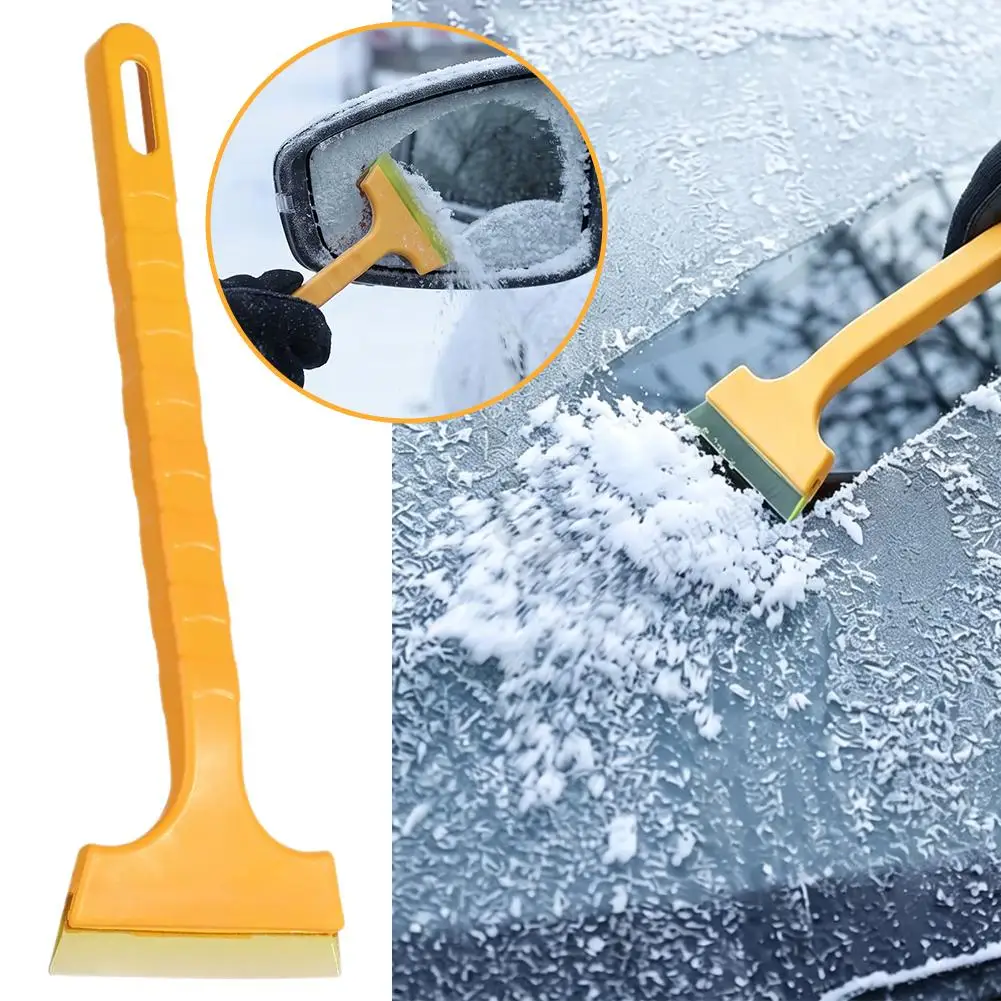 Car Windshield Frost Scraper Ice Remover Tool Non-slip Portable Snow Scraper Window Tint Squeegee For Car Window Mirror