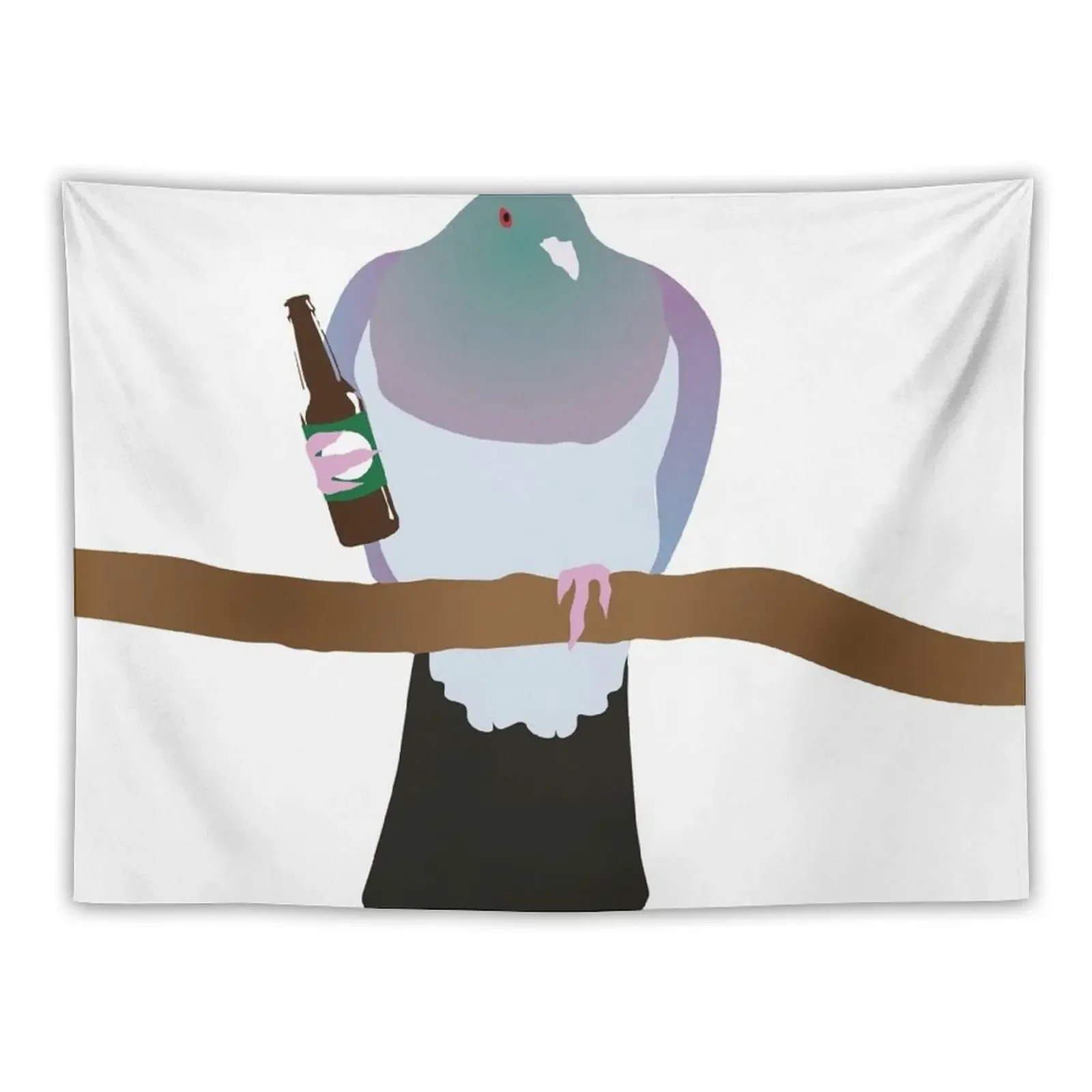 

Tipsy Kereru drinking a beer Tapestry For Bedroom Hanging Wall Decorations For Room Tapestry