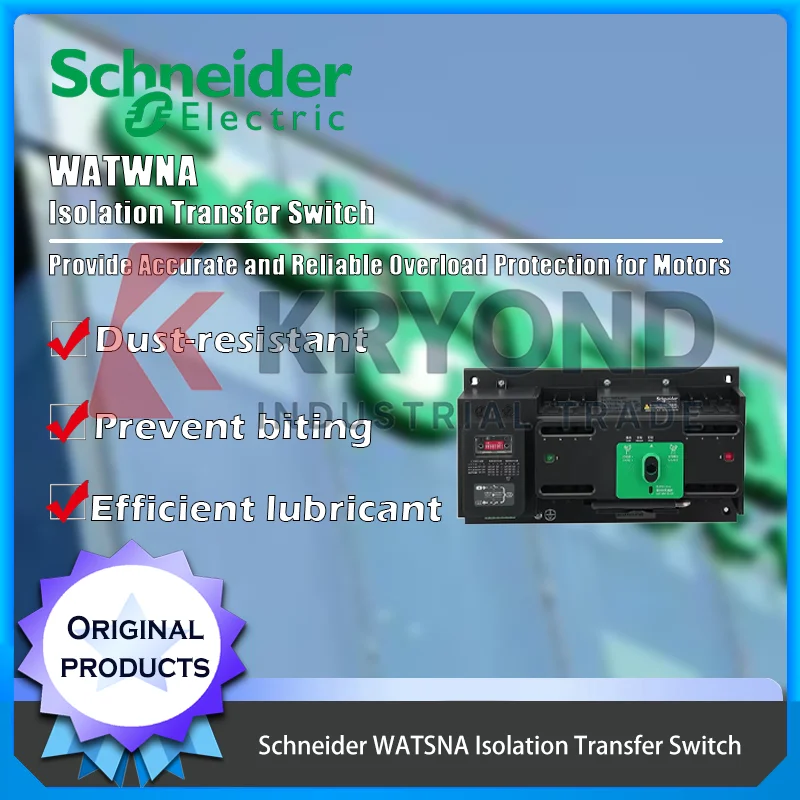 

Schneider WATSNA Isolation Transfer Switch Dual Power Switch for Industrial Backup and Emergency Power Applications