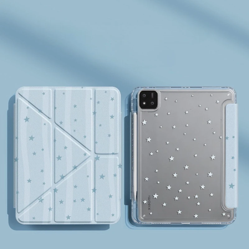 Stars Smart Case with Pen Holder for Xiaomi Pad 5/5Pro 6/6Pro 11 Inch Redmi Pad SE 11 Pro 12.1 Xiaomi Pad 7/7Pro 8/8Pro 11.2